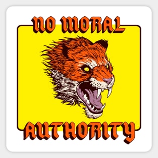 No Moral Authority Sticker